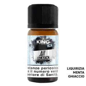 ALL BLACK – Premium Ice – Aroma Concentrato 10ml – King Liquid