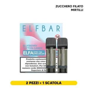BLUEBERRY COTTON CANDY – Pod Precaricata ELFA – Elf Bar