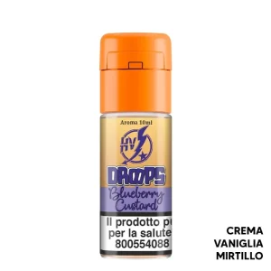 BLUEBERRY CUSTARD – Drops – Aroma Concentrato 10ml – Flavourart