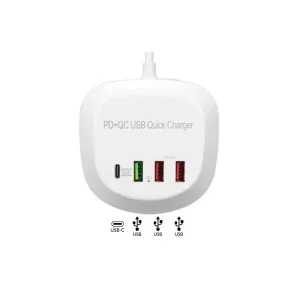 Caricabatterie rapido PD+QC USB WLX-T3P
