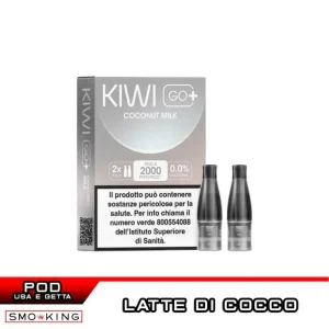 COCONUT MILK KIWI GO PLUS Pod Usa e Getta Kiwi Vapor 2 Pezzi