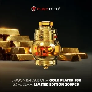 Dragon Ball Sub-Ohm Gold Plated 18k Limited Edition 200pcs 5.5ml 25mm - Fumytech
