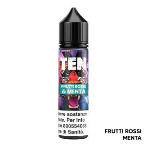 FRUTTI ROSSI & MENTA – Ten X – Liquido Scomposto 20ml – Flavourart