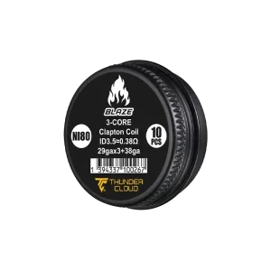 Fused Clapton Coils Ni80 0.38Ω (10pcs) - Thunder Cloud x Mike Vapes