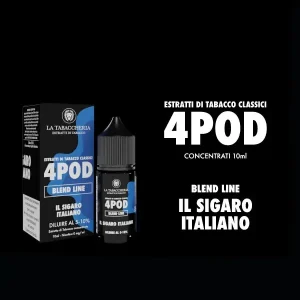 IL SIGARO ITALIANO – 4Pod – Blend Line – Aroma Concentrato 10ml – La Tabaccheria