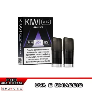 Kiwi Air GRAPE ICE Pod Precaricate 2ML 2pz Kiwi Vapor