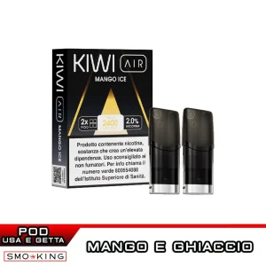 Kiwi Air MANGO ICE Pod Precaricate 2ML 2pz Kiwi Vapor