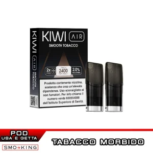 Kiwi Air SMOOTH TOBACCO Pod Precaricate 2ML 2pz Kiwi Vapor