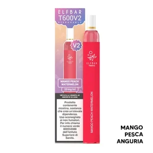 MANGO PEACH WATERMELON – T600 V2 – Pod Mod Usa e Getta – Elfbar