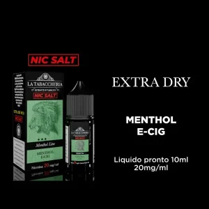 MENTHOL E-CIG 20mg – Menthol Line – Liquido Pronto 10ml – La Tabaccheria