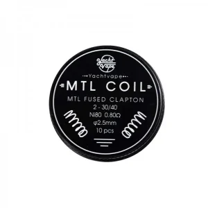 Mtl Coil Mtl Fused Clapton 2-30/40 ni80 0.80Ω 2.5mm (10pcs) - Yachtvape