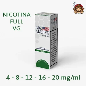 Nicotina Full VG (4 / 8 / 12 / 16 / 20) mg/ml 10ml – Nic Master
