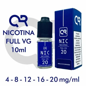 Nicotina Full VG (4 / 8 / 12 / 16 / 20) mg/ml 10ml – QR Flavour