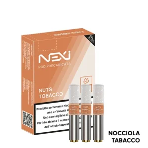 NUTS TOBACCO – Pod Precaricate Nexi – (3 Pezzi) – Aspire