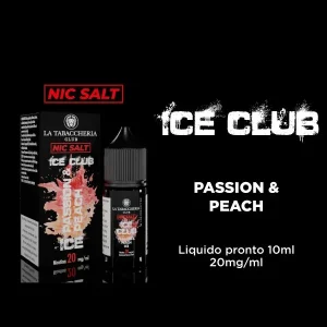 PASSION & PEACH ICE 20mg – Ice Club – Liquido Pronto 10ml – La Tabaccheria
