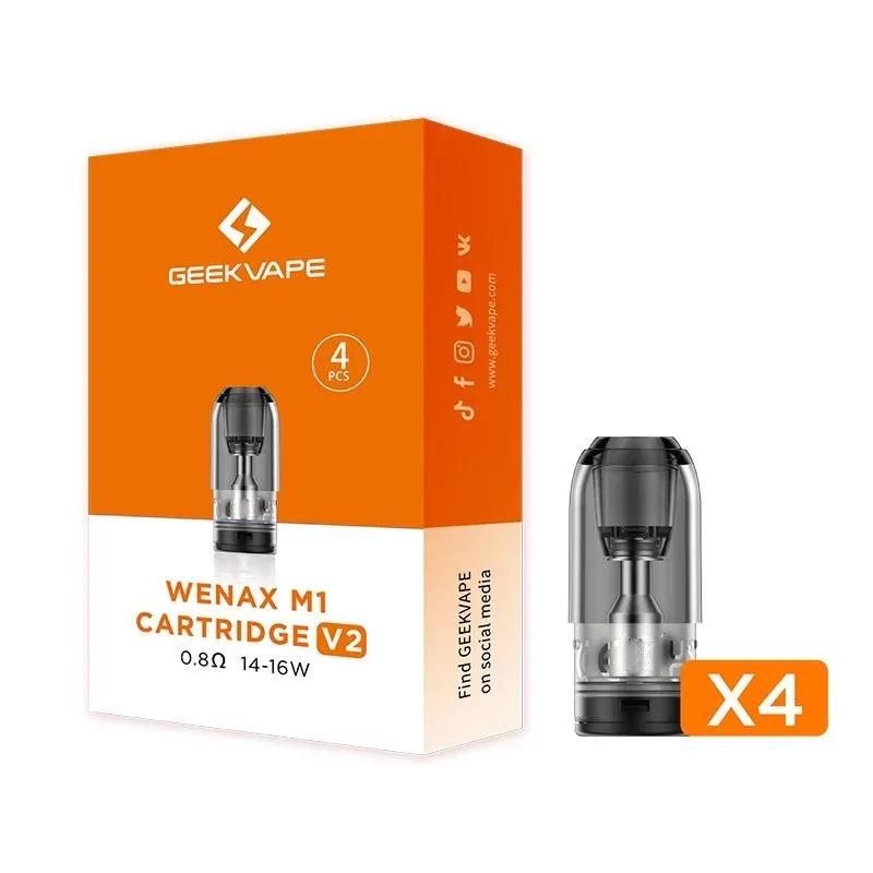 Pod di Ricambio versione V2 per Wenax M1/M2 – (4 Pezzi) – Geek Vape