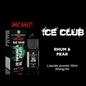 RHUM & PEAR ICE 20mg – Ice Club – Liquido Pronto 10ml – La Tabaccheria