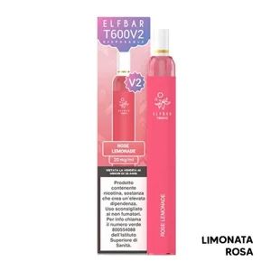 ROSE LEMONADE – T600 V2 – Pod Mod Usa e Getta – Elfbar