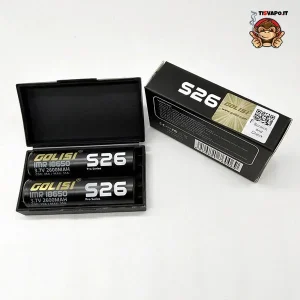 S26 IMR 18650 25Ampere 2600mAh (2 pezzi) – Golisi
