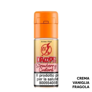 STRAWBERRY CUSTARD – Drops – Aroma Concentrato 10ml – Flavourart