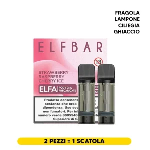 STRAWBERRY RASPBERRY CHERRY ICE – Pod Precaricata ELFA – Elf Bar