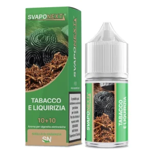 TABACCO E LIQUIRIZIA – Starter Flavour – Aroma Mini Shot 10+10 – SvapoNext