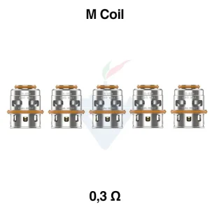 Testine di Ricambio M Coil Dual 0,3ohm Confezione da 5 Pezzi