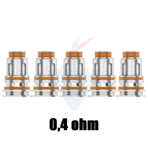 Testine di Ricambio P Coil Mesh 0,4ohm Confezione da 5 Pezzi