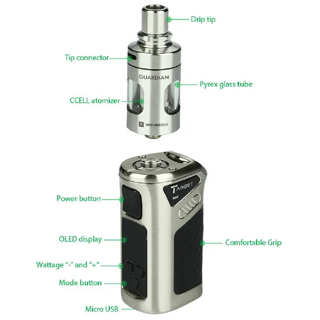 VAPORESSO STARTER KIT TARGET MINI TC - Image 2