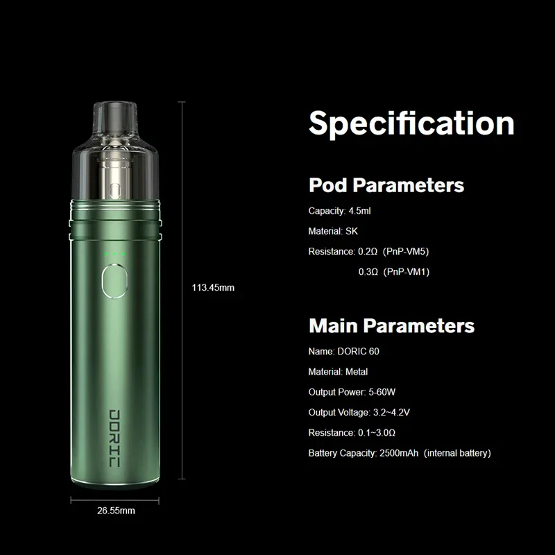 VooPoo Doric 60 Pod Kit - Image 2