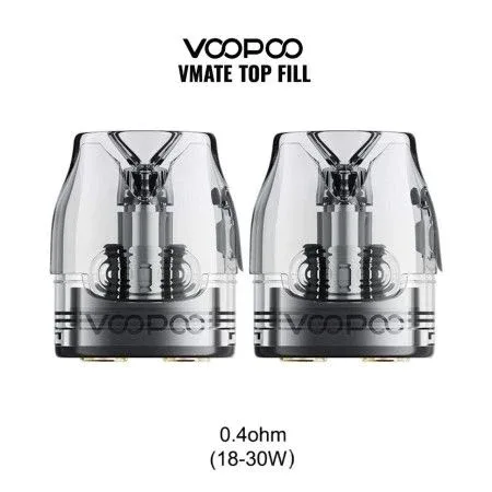 Voopoo - VMATE MAX TOP FILL POD DI RICAMBIO - 2 Pezzi