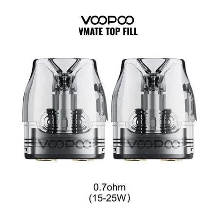 Voopoo - VMATE MAX TOP FILL POD DI RICAMBIO - 2 Pezzi - Image 2